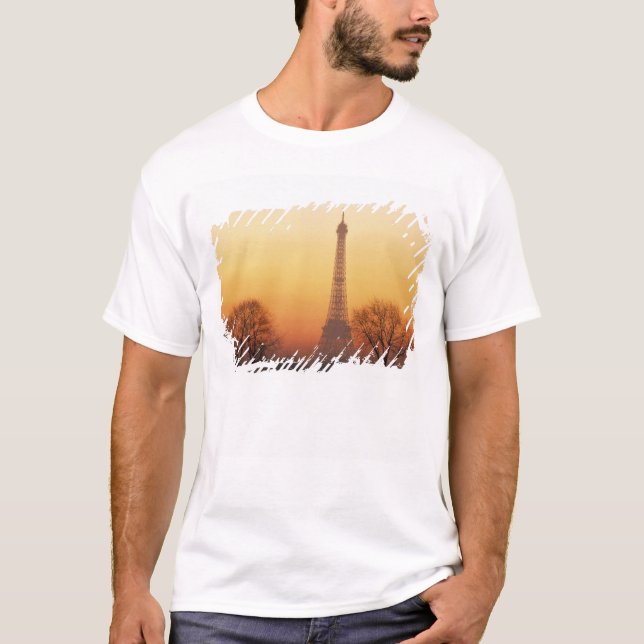 Camiseta Europa, Francia, París. Torre Eiffel (media) (Anverso)