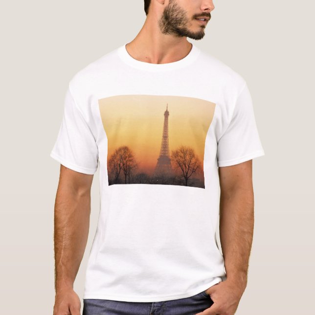Camiseta Europa, Francia, París. Torre Eiffel (media) (Anverso)