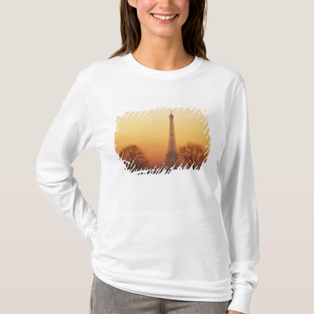 Camiseta Europa, Francia, París. Torre Eiffel (Medio (Anverso)