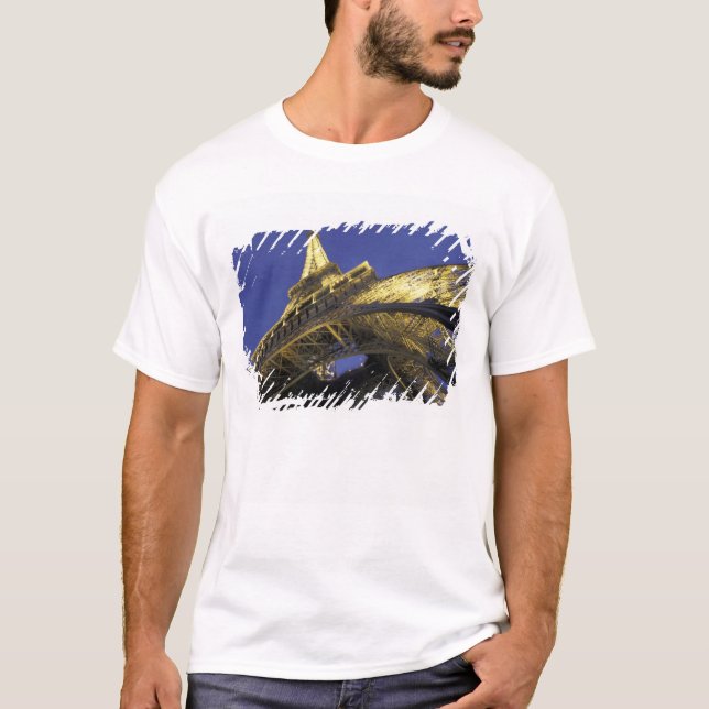 Camiseta Europa, Francia, París, Torre Eiffel, noche 2 (Anverso)