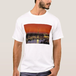 Camiseta Europa, Francia, París. Vista al atardecer de la T