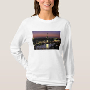 Camiseta Europa, Francia, París, Vista al atardecer de la T