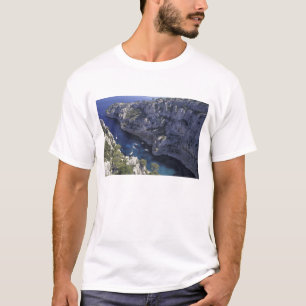 Camiseta Europa, Francia, Provenza, Calanques. Piedra caliz