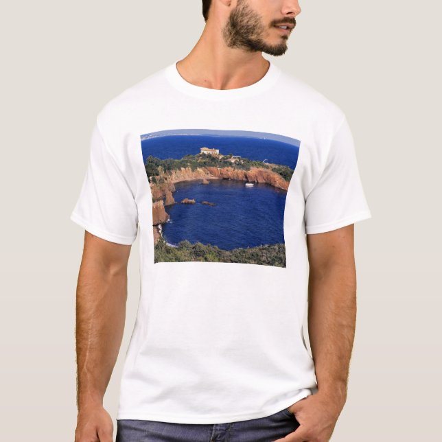 Camiseta Europa, Francia, Theoule-sur-Mer. Un tejado de tej (Anverso)
