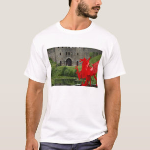 Camiseta Europa, Gales, Cardiff. Castillo de Cardiff. Galés