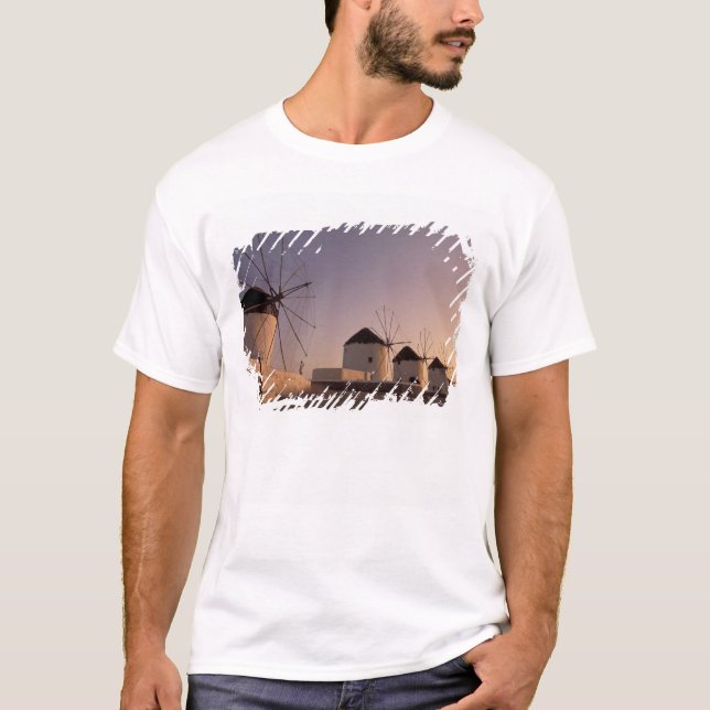Camiseta Europa, Grecia, Islas Cícladas, Mykonos, (Anverso)