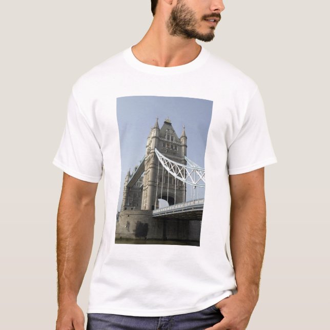 Camiseta Europa, Inglaterra, Londres. Puente de torre sobre (Anverso)