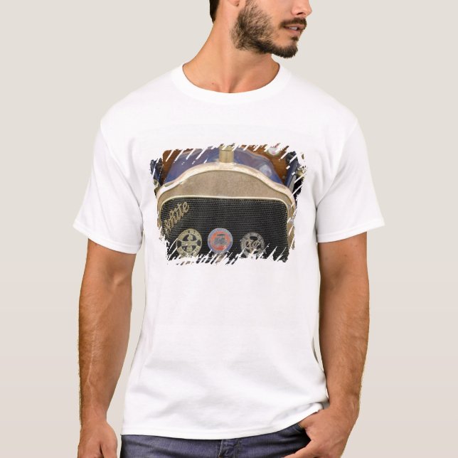 Camiseta Europa, Irlanda, Dublín. Coche antiguo, Blanco (Anverso)