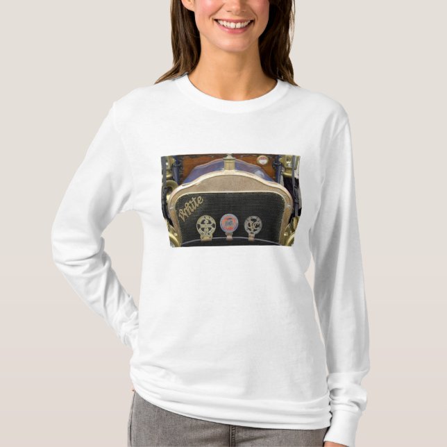 Camiseta Europa, Irlanda, Dublín. Coche antiguo, Blanco (Anverso)