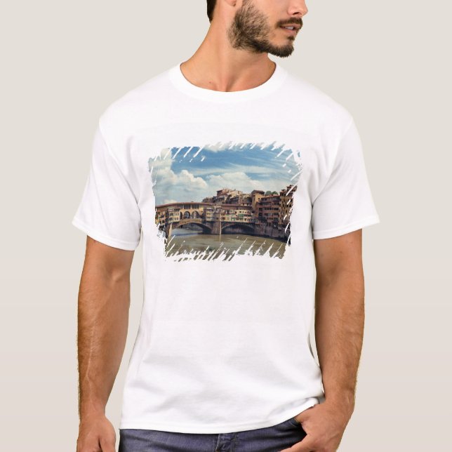 Camiseta Europa, Italia, Florencia. El Ponte Vecchio (Anverso)