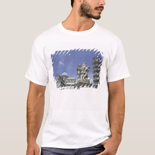 Camiseta Europa, Italia, Pisa, Torre Inclinada de Pisa (Anverso)