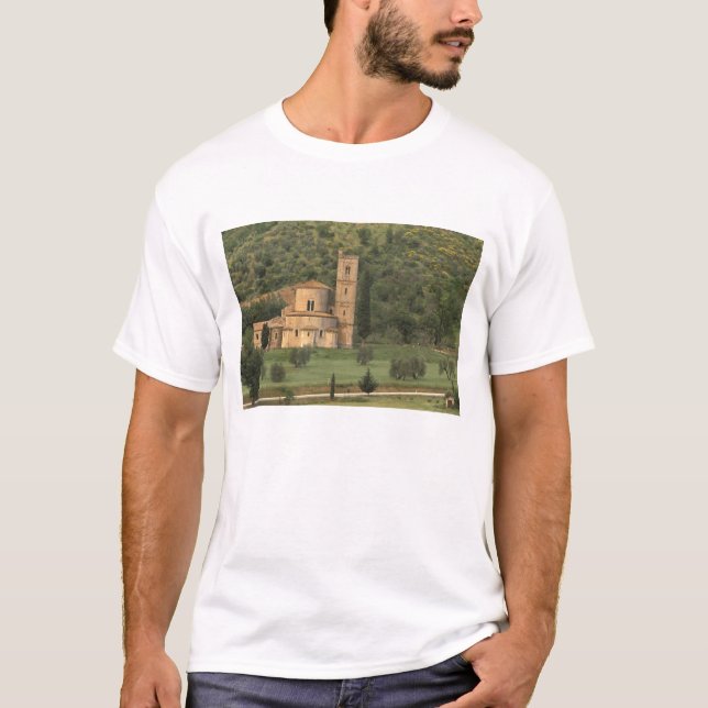 Camiseta Europa, Italia, Toscana. Abbazia de Sant'Antimo, (Anverso)