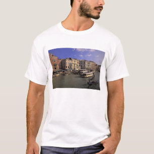 Camiseta Europa, Italia, Venecia, tráfico en barco por Ria