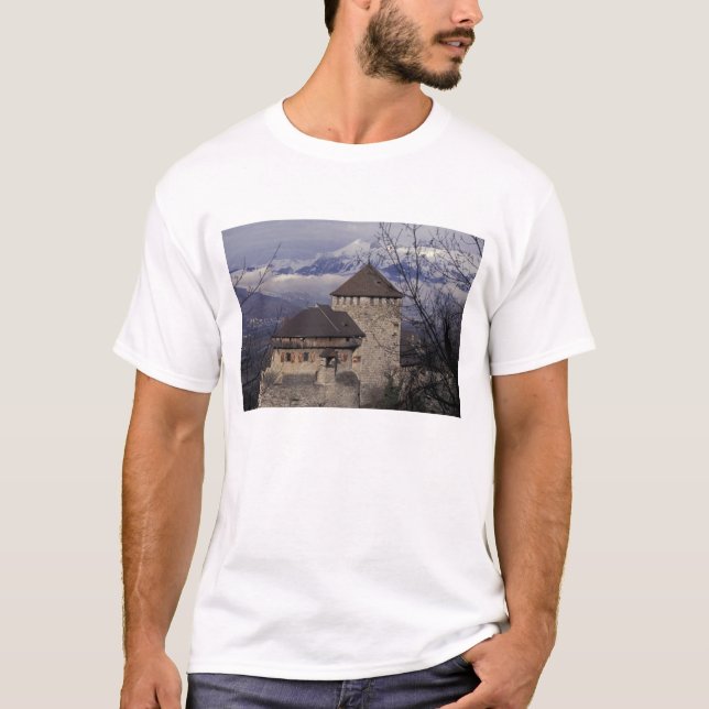 Camiseta Europa, Liechtenstein, Vaduz. Castillo de Vaduz, (Anverso)