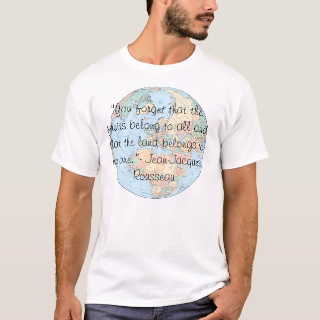Camiseta Europa-político, "usted olvida que las frutas b… (Anverso)