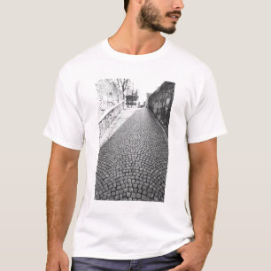 Camiseta Europa, Suiza, Zúrich. Calle empedrada,