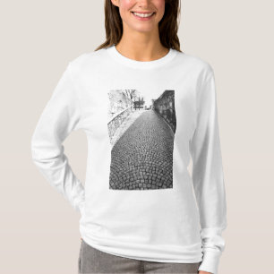 Camiseta Europa, Suiza, Zúrich. Calle empedrada,