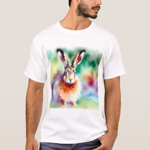Camiseta European hare 110924AREF146 - Watercolor
