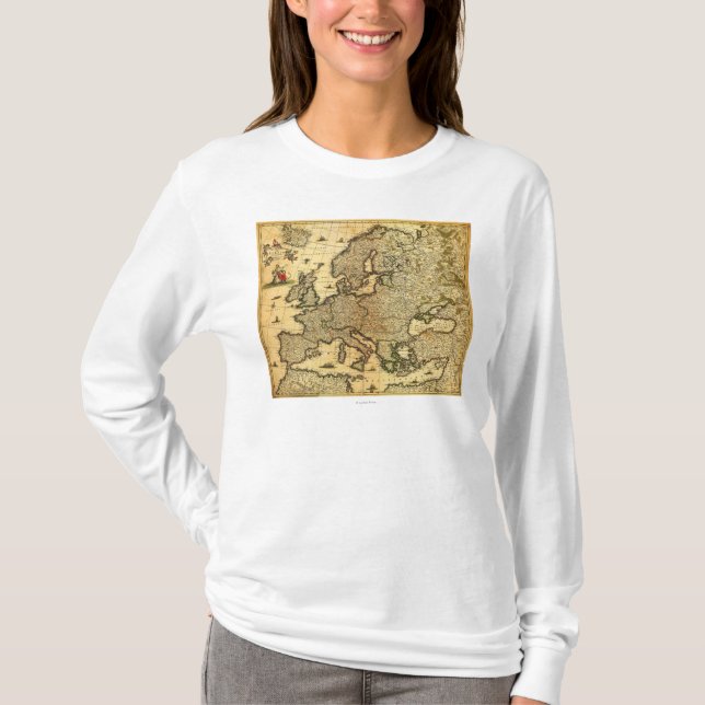Camiseta EuropePanoramic MapEurope (Anverso)
