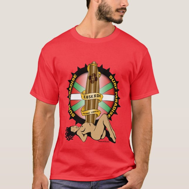 Camiseta Euskadi surf diseño (Anverso)