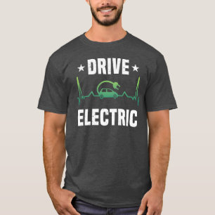 Camiseta Ev Car Drive Electric Heartbeat chico