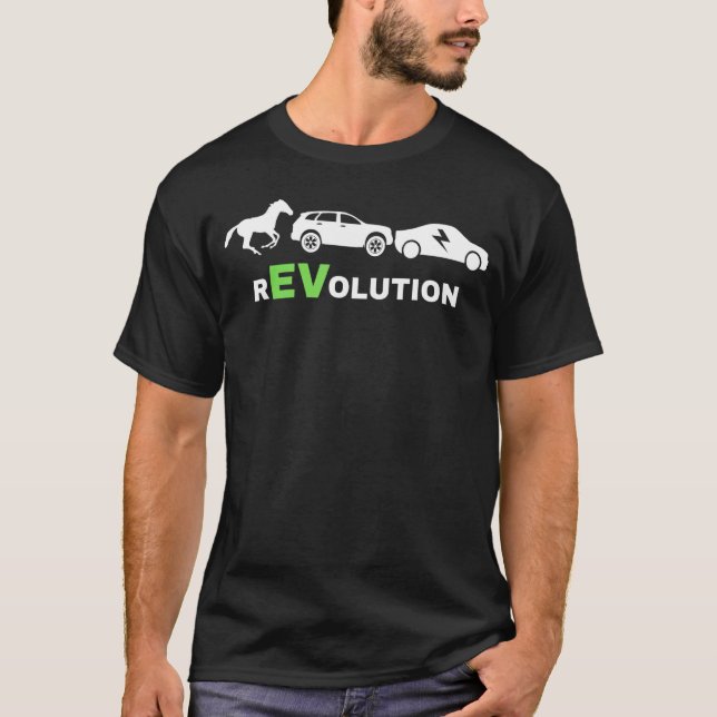 Camiseta EV Revolution Drive E Carros EV Life Electric Veh (Anverso)