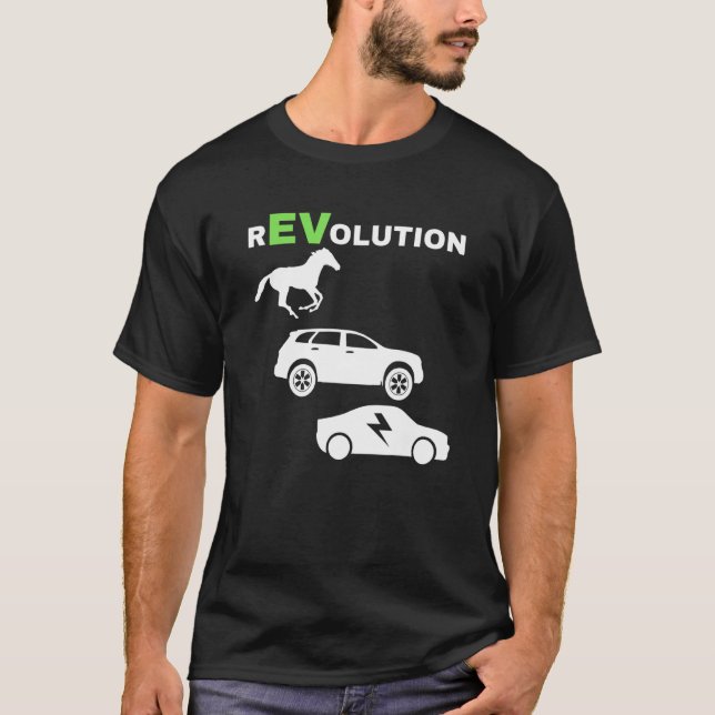 Camiseta EV Revolution, Drive E-Cars EV Life Funny Electric (Anverso)