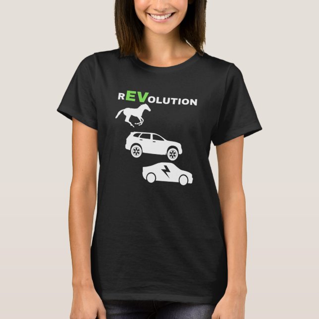 Camiseta EV Revolution, Drive E-Cars EV Life Funny Electric (Anverso)