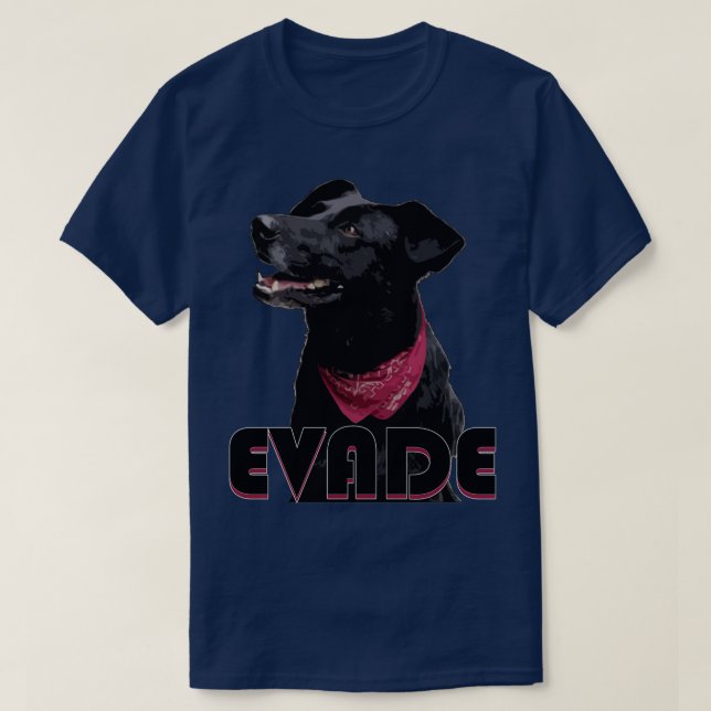 Camiseta Evade Negrito Matapacos Perro coasesino negro  (Diseño del anverso)