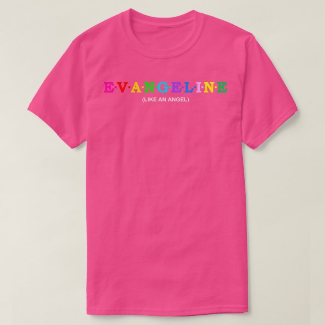 Camiseta Evangelina como un ángel (Diseño del anverso)