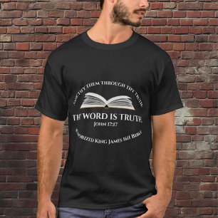 Camiseta Evangelio de la Biblia Juan Verso Palabra de Dios 