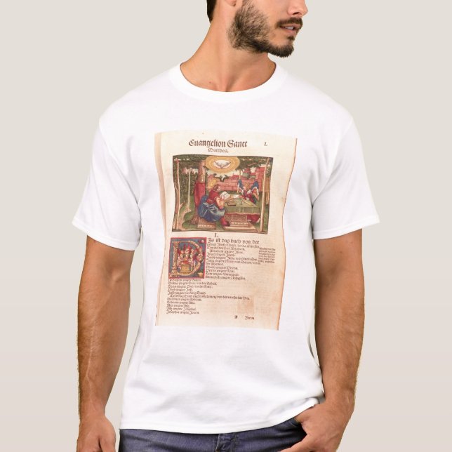 Camiseta Evangelio de St Matthew, libro I (Anverso)