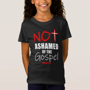 Camiseta Evangelio no avergonzado Jesucristo Romanos 1:16 C
