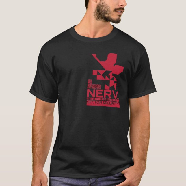 Camiseta Evangelion NERV 3.0 Seguridad Insignia Classic T-S (Anverso)