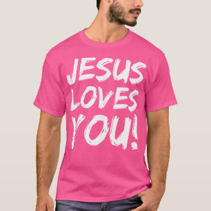 Camiseta Evangelismo Cristiano Para Los Hombres Jesús Te Am