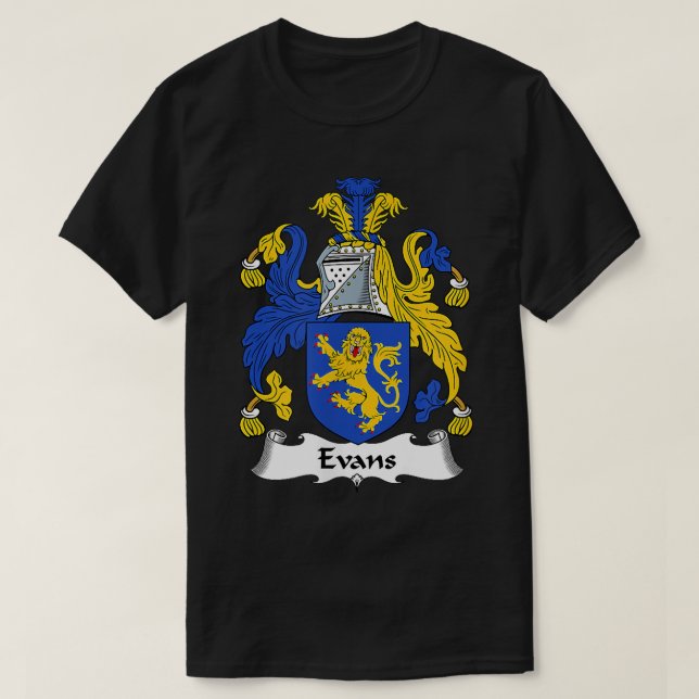 Camiseta Evans Coat of Arms Crest  (Diseño del anverso)