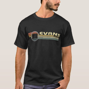 Camiseta EVANS de estilo de los años 80, CO