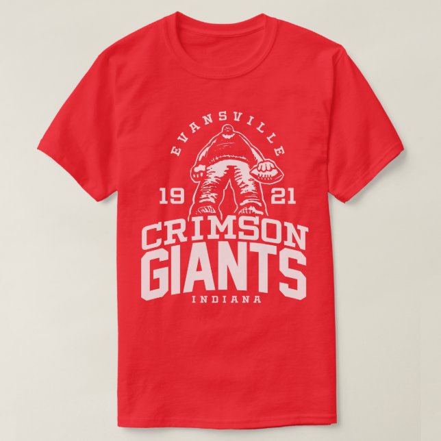 Camiseta Evansville Crimson Giants (Diseño del anverso)