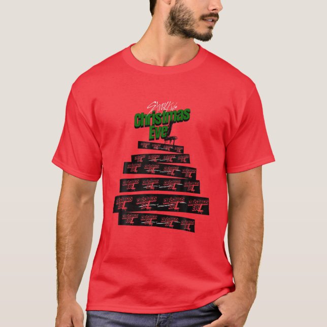 Camiseta Evel De Árbol De Navidad Estrecho Para Niños Hombr (Anverso)