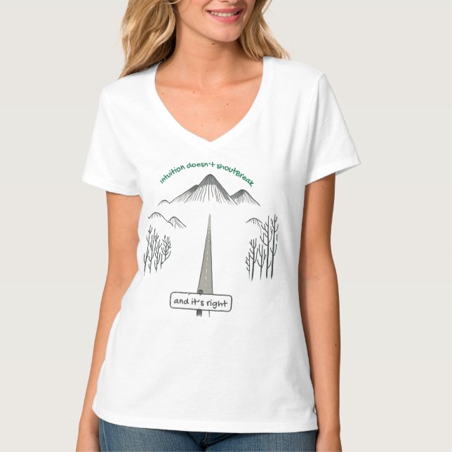 Camiseta Even Broken, I Still See – Abstract Eye Design (Anverso)