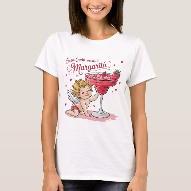 Camiseta Even Cupid Needs a Margarita (Anverso)