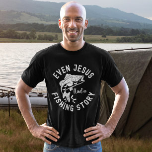 Camiseta Even Jesus Had a Fishing Story Funny Fishing
