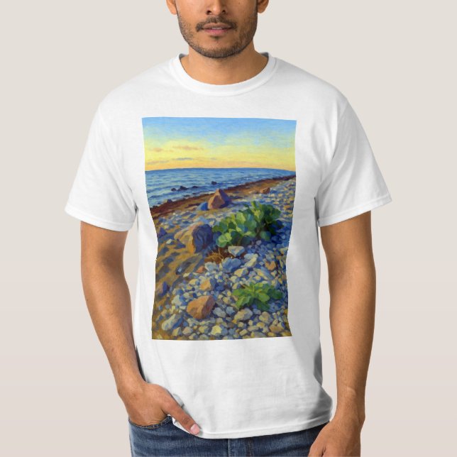 Camiseta Evening light on the coast of Vormsi (Anverso)