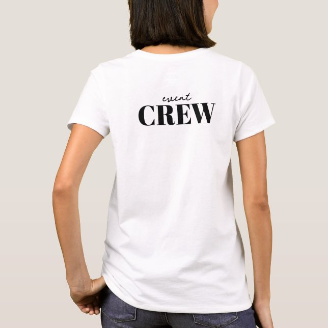 Camiseta Event CREW | Personalalizable para Staff  (Reverso)