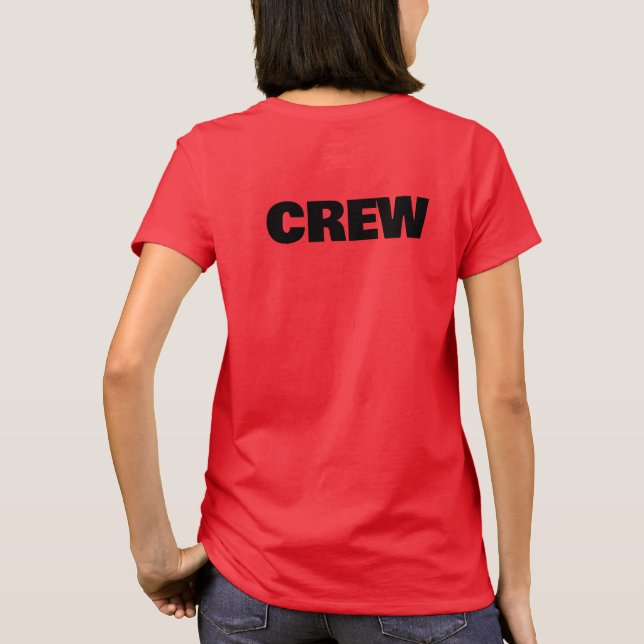 Camiseta Event CREW | Personalalizable para Staff  (Reverso)