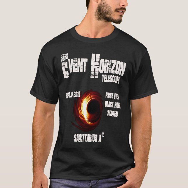 Camiseta Event Horizon Telescope Sagittarius Black Hole (Anverso)