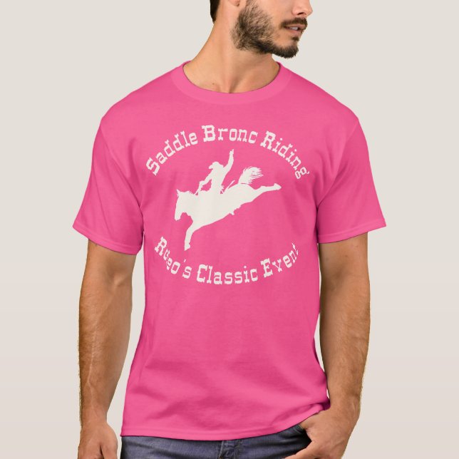 Camiseta Evento De Rodeo De Saddle Bronc (Anverso)