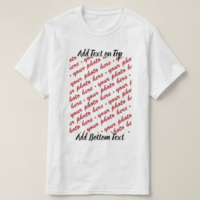 Camiseta Evento especial Agregar una foto (Diseño del anverso)