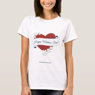 Camiseta Evento Promocional Red Heart Feliz Día de las Madr
