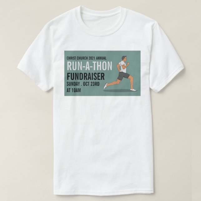 Camiseta Evento Runner, organización benéfica Run-Walk-a-Th (Diseño del anverso)